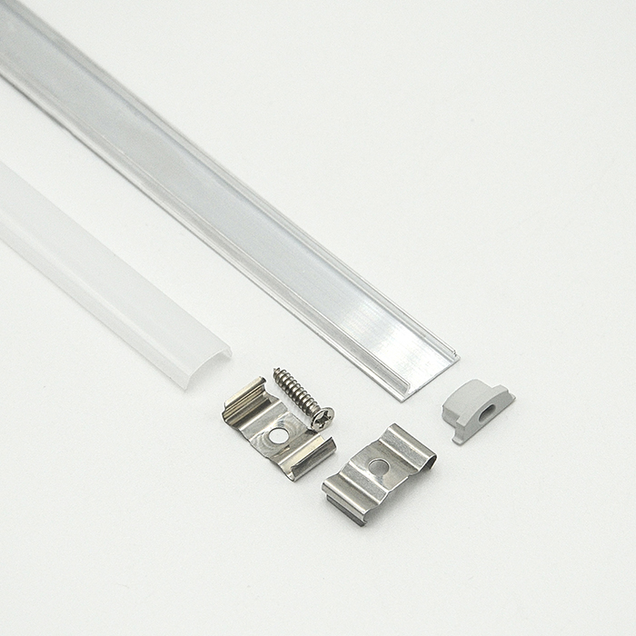 HL-A042 Aluminum Profile - Inner Width 10.5mm(0.41inch) - LED Strip Anodizing Extrusion Channel, For LED Strip Lights